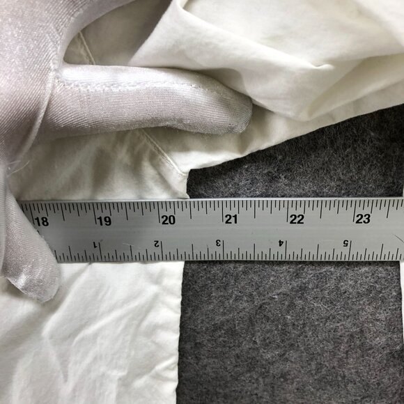 J. Crew Vintage Pajama Set Womens S White Cotton Long Sleeve Lightweight Button - Picture 5 of 14